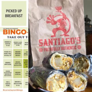 Just think, tomorrow you could be the office/home hero AND win a prize (like a trip!) simply by picking up breakfast! Take a pic, mention us, (@corestaurants), and the restaurant (like @santiagos_mexican_restaurants) and use the hashtag #corestaurantbingo to be entered to win all sorts of prizes. Share and see more info at link in bio. #dineouttohelpout #takeouttohelpout #supportsmallbusiness #supportCOrestaurants #coloradostrong #corestaurants #cohospitality #coloradocurbside #coloradolife #coloradobreakfast #denverbreakfast